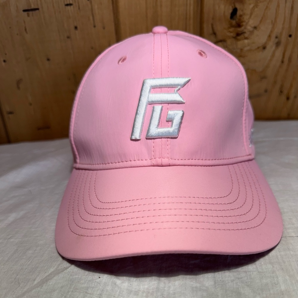 Flyte Golf Hat Pink & White Adjustable Cap